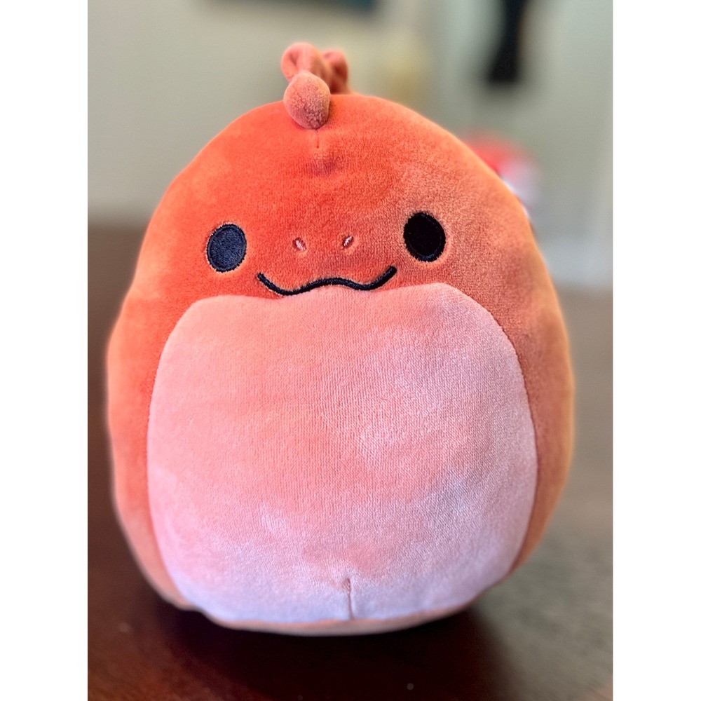 Squishmallows Nicelle Dinosaur Unisex 7 Inch Orange Excellent Plush Toy